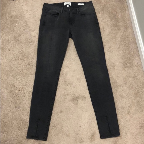 Frame Denim Denim - FRAME Le Skinny de Jeanne Split Hem Denim Jeans